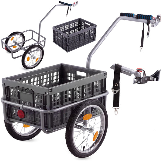 Reboque de bicicleta até 50 kg com caixa removível