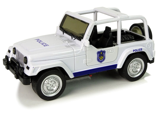 Carro polícia todo-o-terreno branco