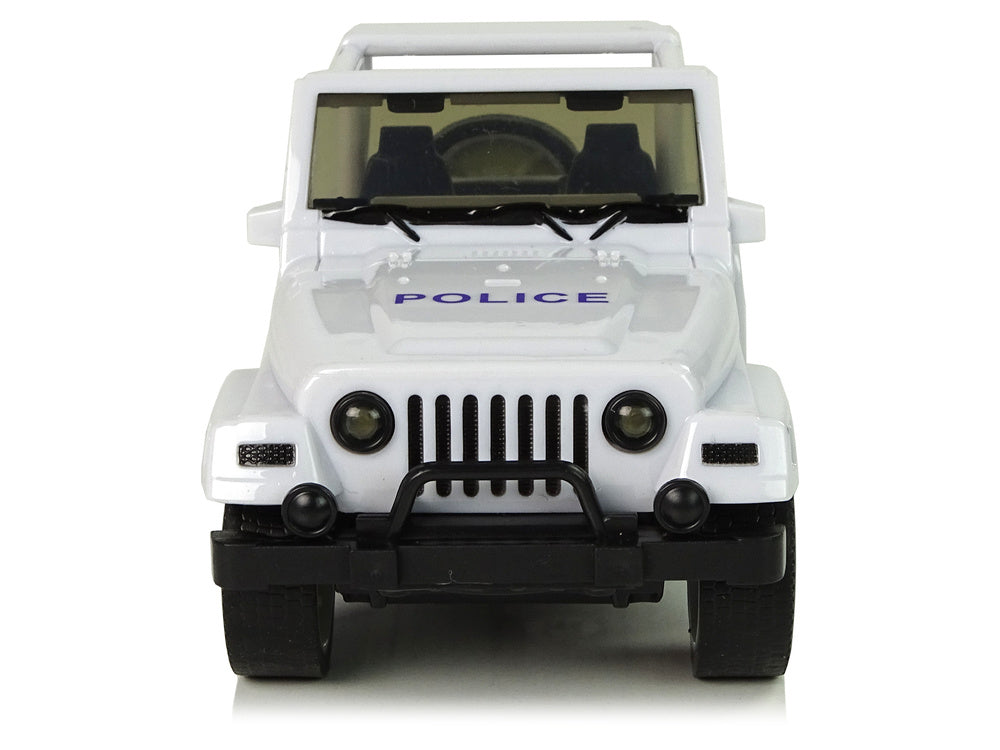 Carro polícia todo-o-terreno branco