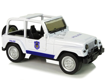Carro polícia todo-o-terreno branco