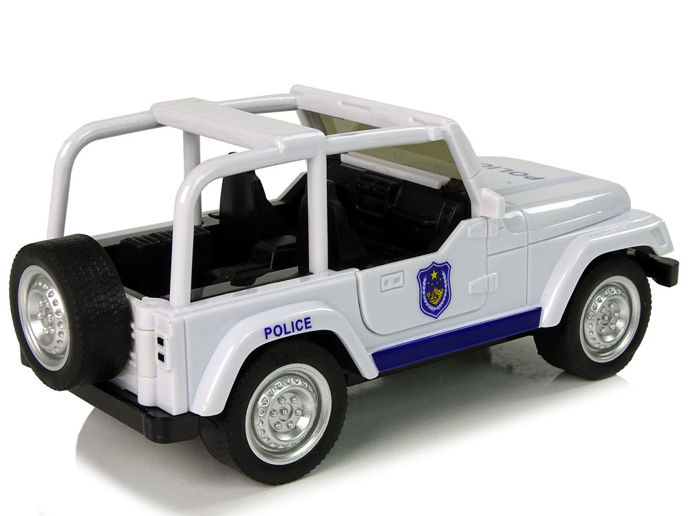 Carro polícia todo-o-terreno branco