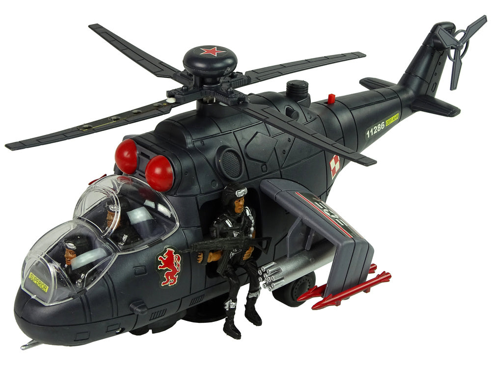 Helicóptero gigante com luz som e rotação