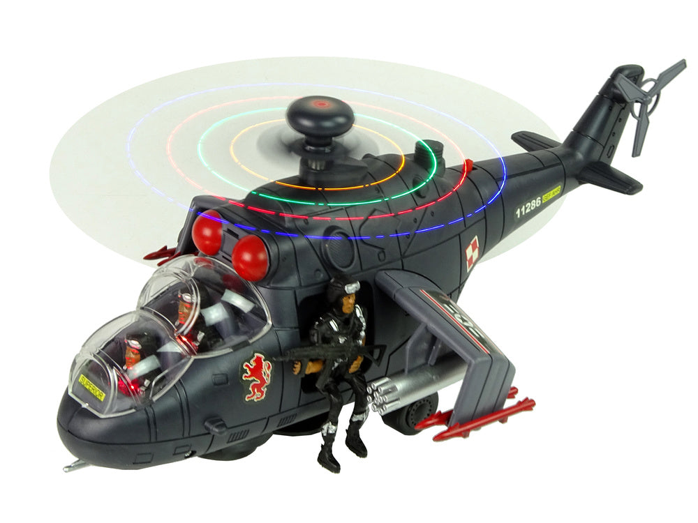 Helicóptero gigante com luz som e rotação