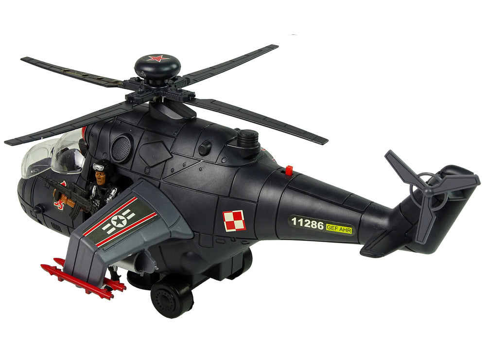 Helicóptero gigante com luz som e rotação