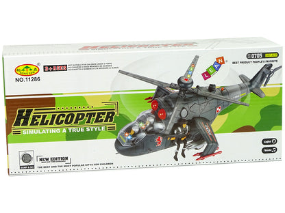 Helicóptero gigante com luz som e rotação