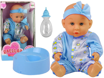 Boneca bebé com penico bebe e faz xixi 24 cm
