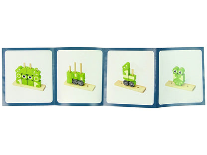 Blocos madeira 3D puzzle sapo