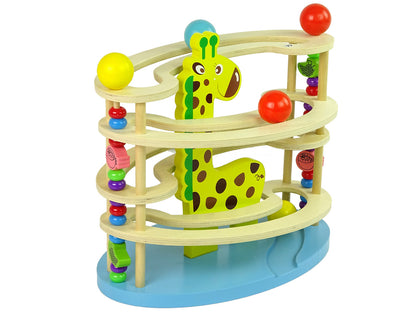 Girafa madeira pista bolas contas