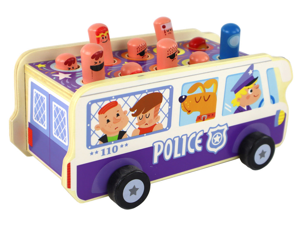 Jogo arcade dodgeball autocarro polícia