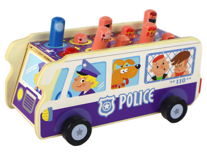 Jogo arcade dodgeball autocarro polícia
