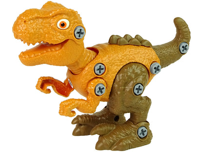 Dinossauro Tiranossauro com ovo DIY aparafusadora laranja