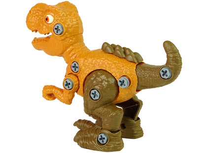 Dinossauro Tiranossauro com ovo DIY aparafusadora laranja