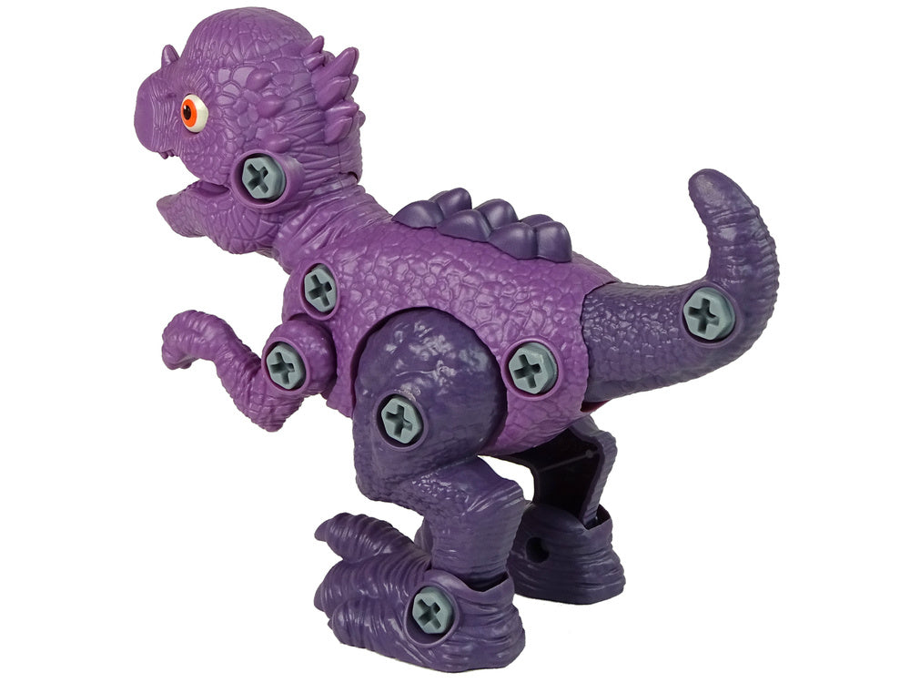 Dinossauro stygimoloch com ovo DIY aparafusadora roxo
