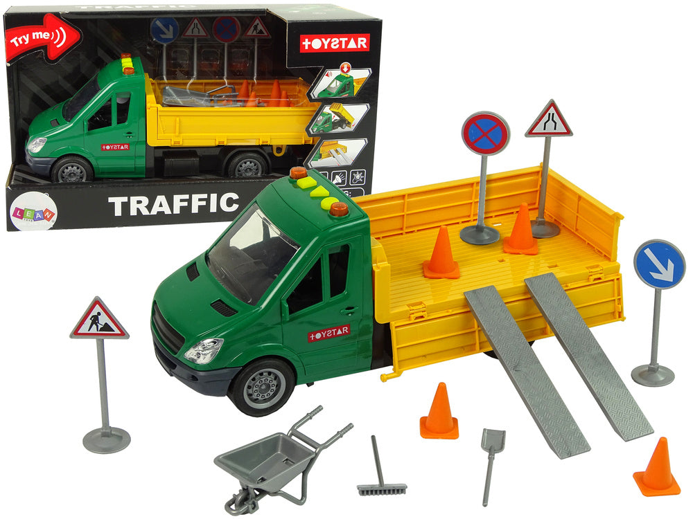 Carro estrada basculante fricção com som