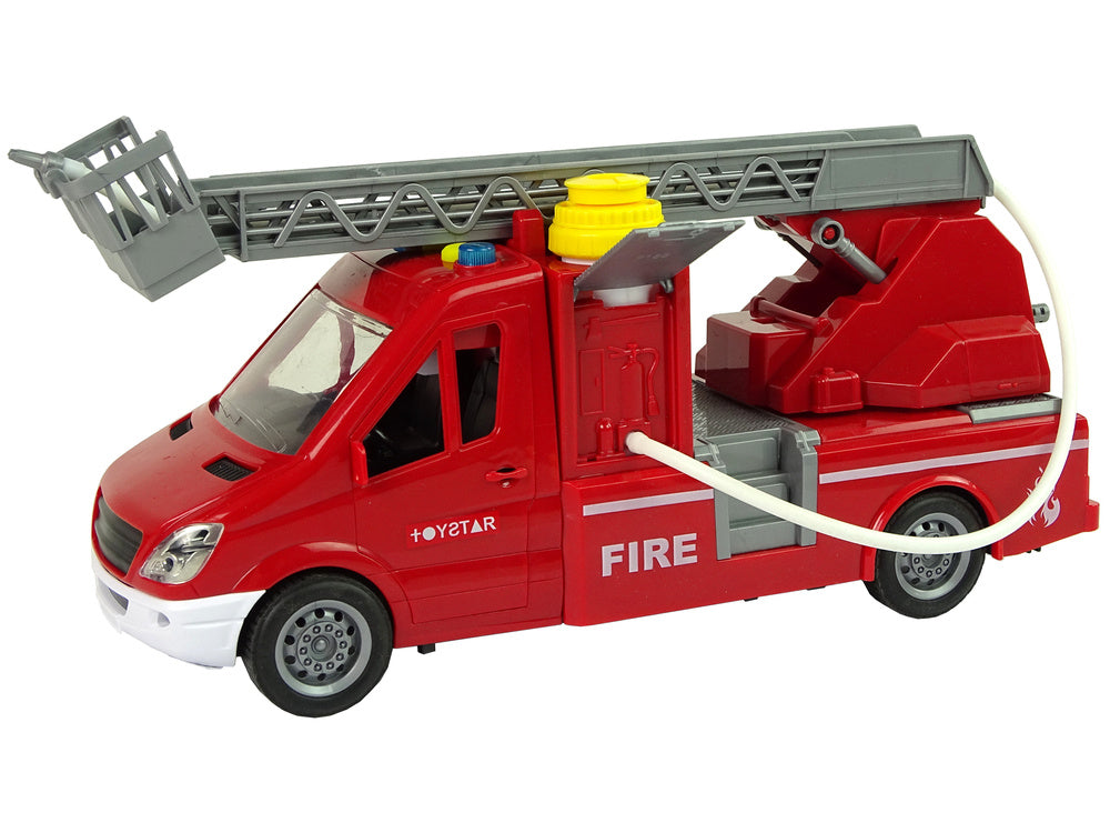 Camião bombeiros vermelho com água som luz
