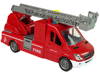 Camião bombeiros vermelho com água som luz