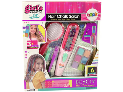 Kit cabelo prancha extensões 6 cores