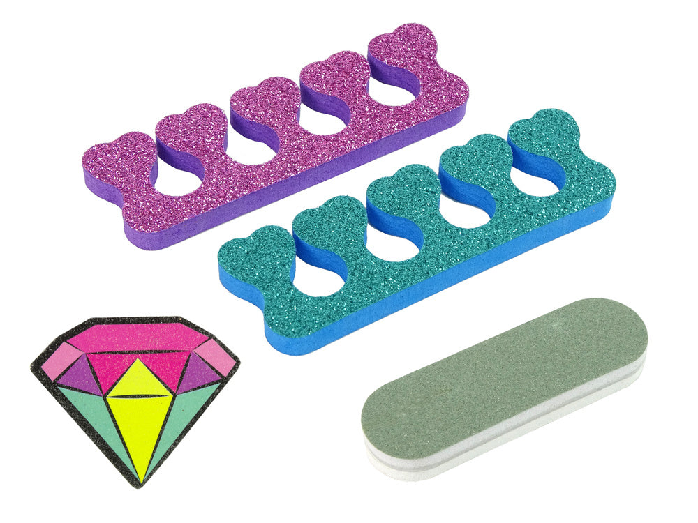 Conjunto unhas verniz canetas autocolantes