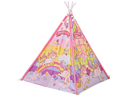 Tenda infantil unicórnio rosa luz