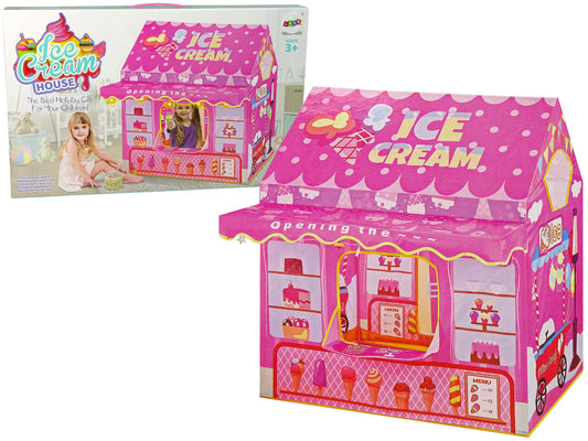 Tenda gelados infantil rosa luz estrelas