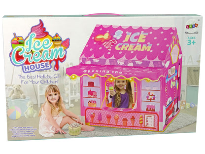 Tenda gelados infantil rosa luz estrelas