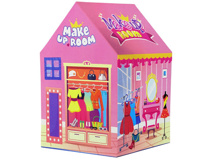 Tenda princesa salão beleza rosa acessórios