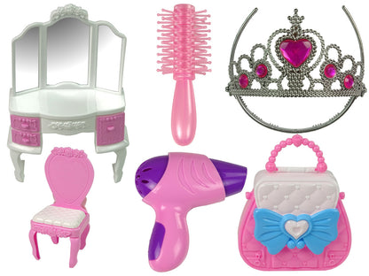 Tenda princesa salão beleza rosa acessórios