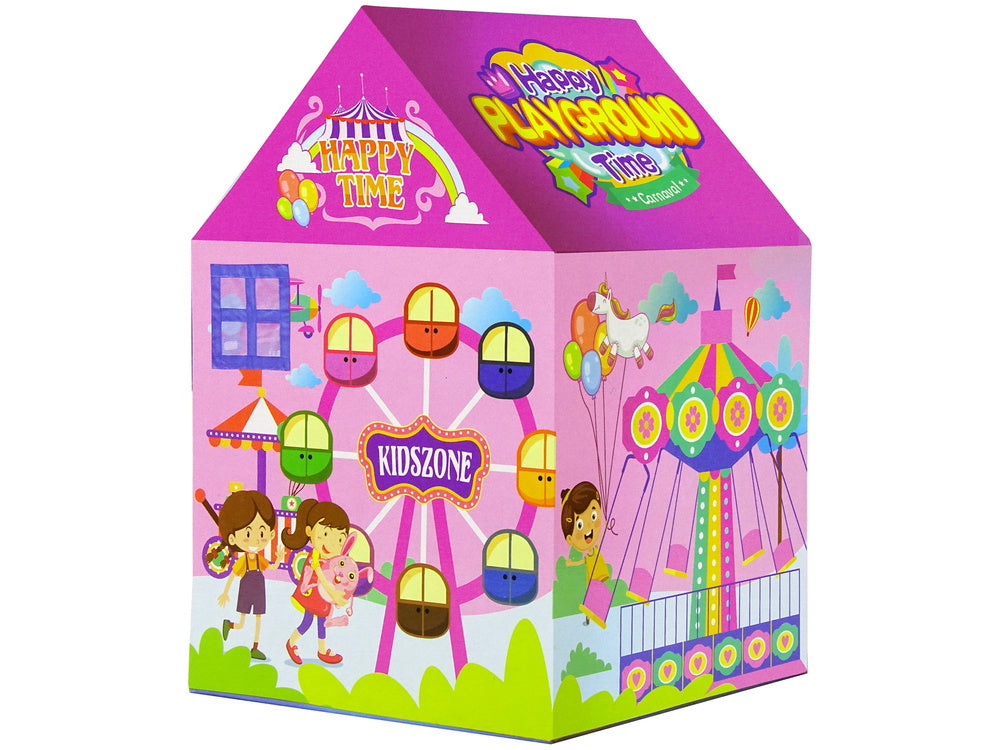 Tenda infantil feira diversões rosa