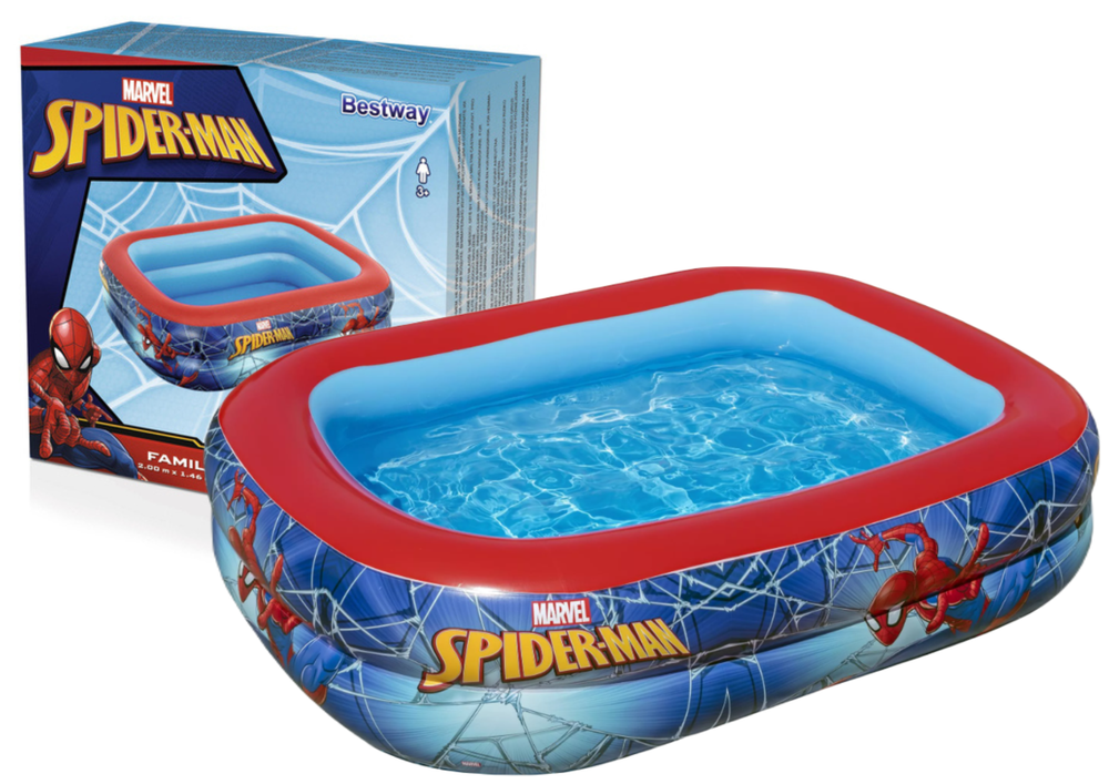Piscina Spider-Man insuflável 200 x 146 x 48 cm Bestway