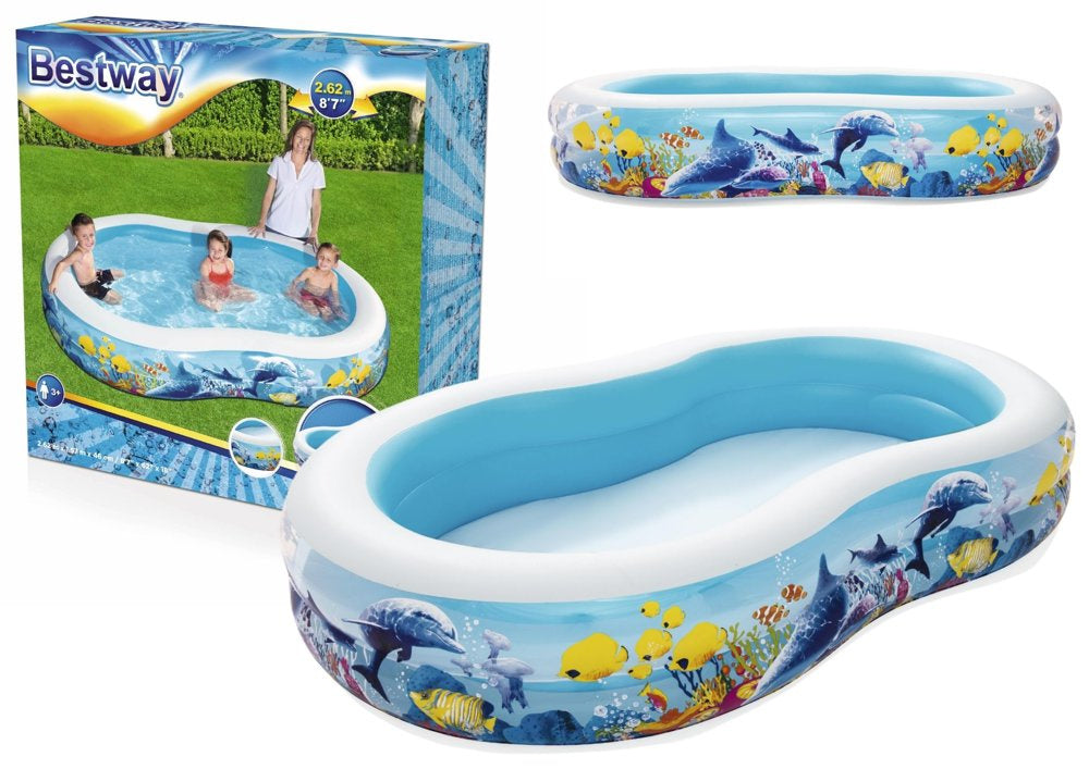 Piscina insuflável oceano 262 x 157 x 46 cm Bestway