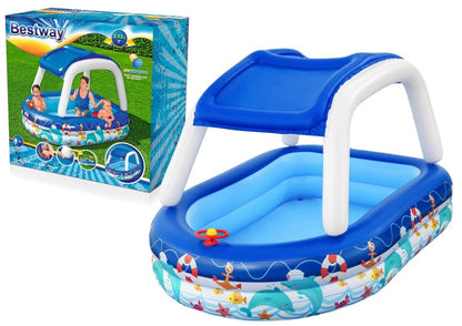 Piscina insuflável com cobertura 213 x 155 x 132 cm Bestway