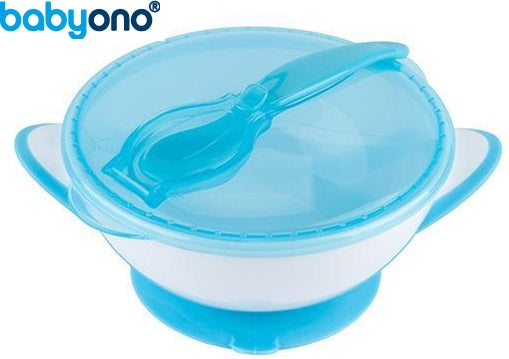 Baby Ono - Taça com ventosa e colher azul