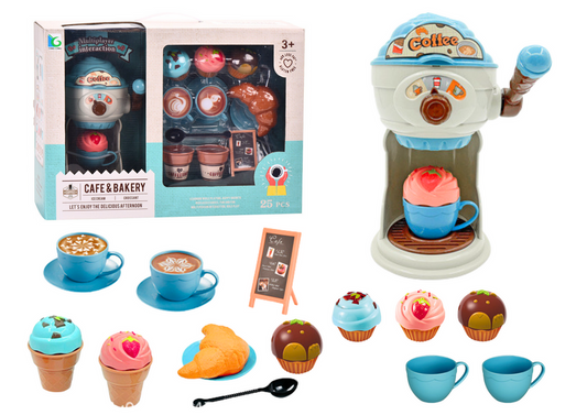Máquina gelados com acessórios cupcakes muffins