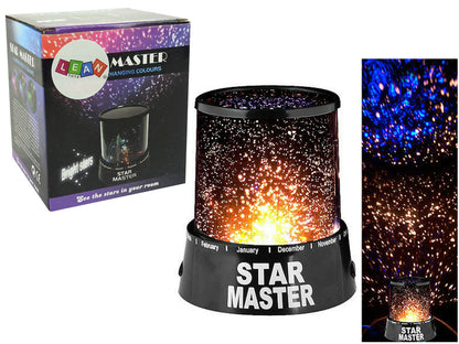 Projetor noite estrelas e planetas com pilhas