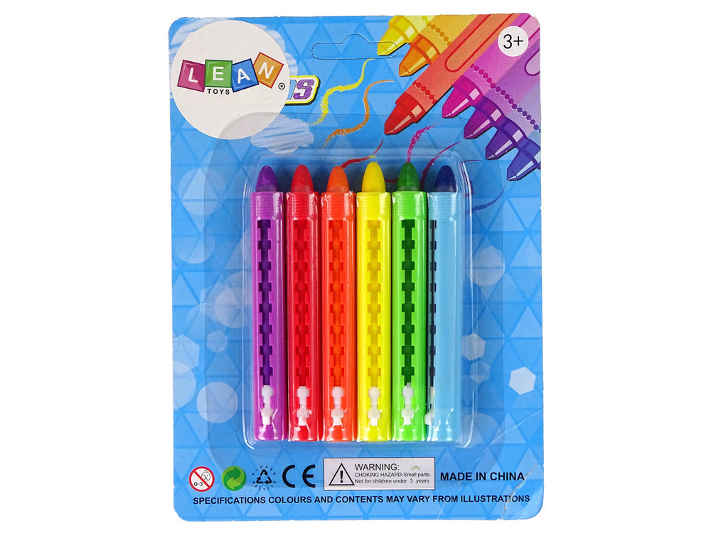 Lápis cera pastel 6 unidades