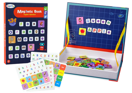 Livro puzzle magnético alfabeto inglês