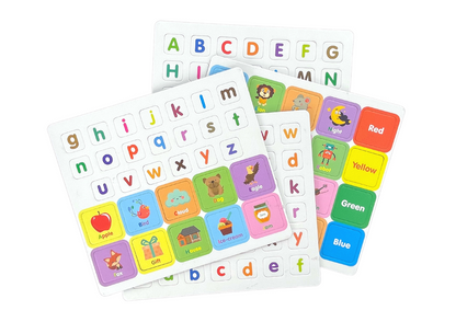 Livro puzzle magnético alfabeto inglês