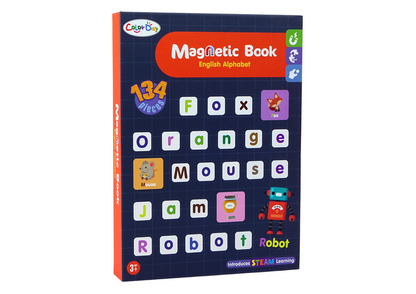 Livro puzzle magnético alfabeto inglês