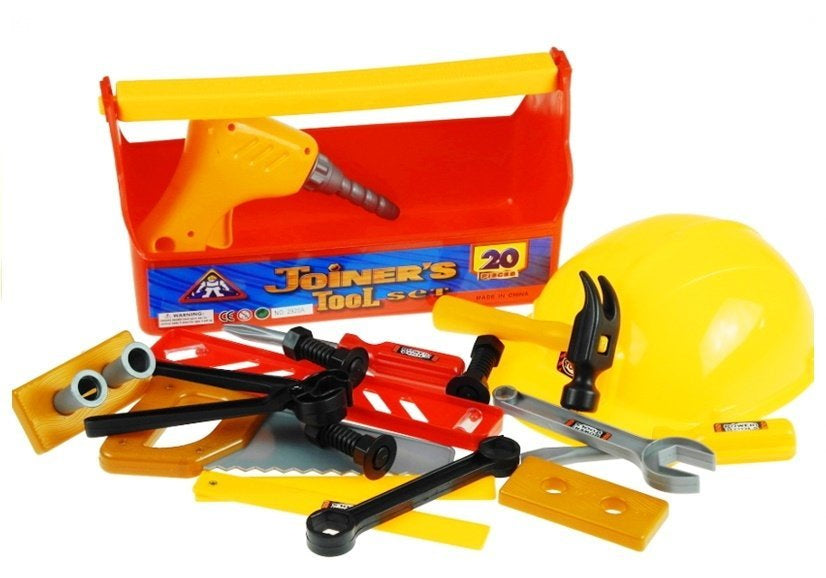 Caixa de ferramentas DIY com capacete 20 peças