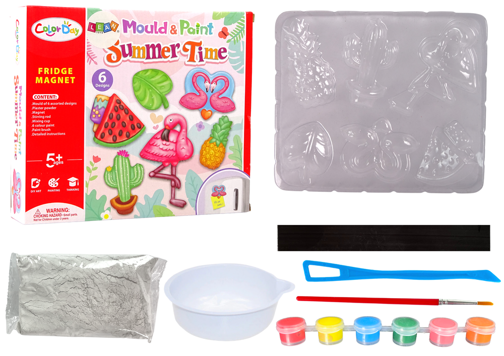 Kit pintura gesso flamingo melancia
