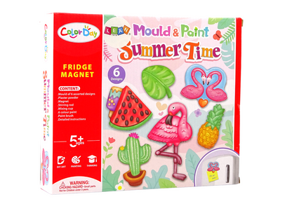 Kit pintura gesso flamingo melancia