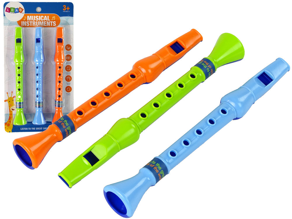 Flauta infantil animais 3 peças