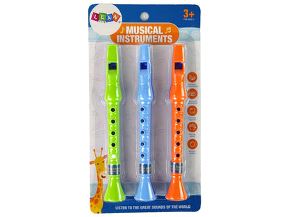 Flauta infantil animais 3 peças