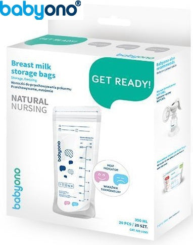 Baby Ono - Sacos de armazenamento de leite materno com indicador de calor