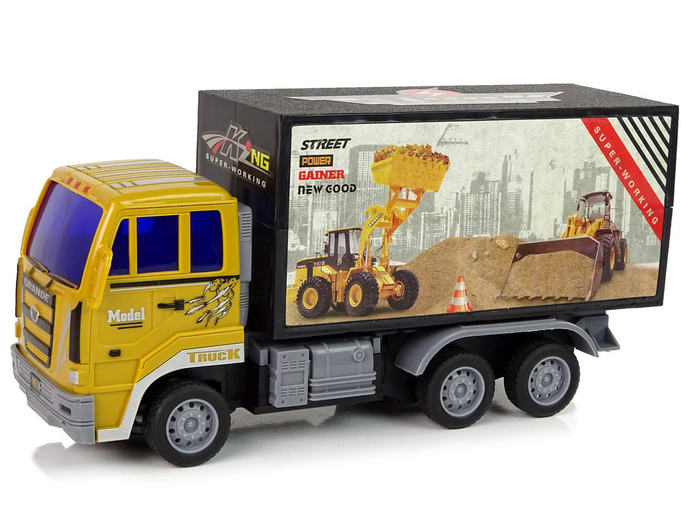 Camião construção telecomandado 1:24 amarelo