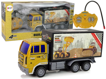 Camião construção telecomandado 1:24 amarelo