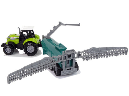Trator pulverizador agrícola som verde