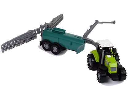 Trator pulverizador agrícola som verde