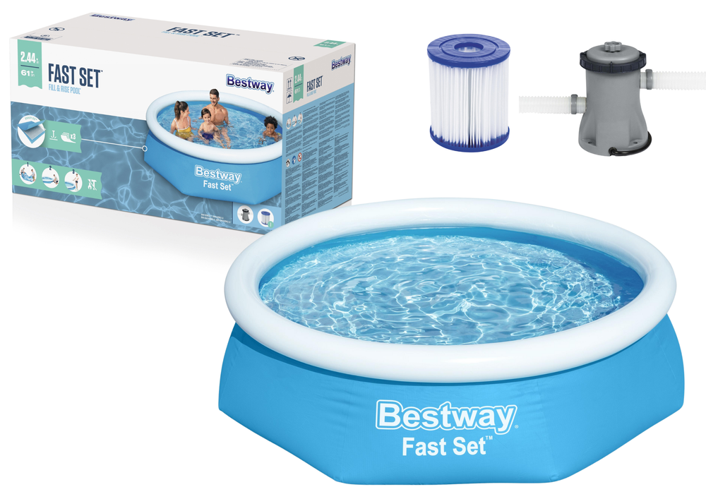 Piscina insuflável expansível 244 x 61 cm Bestway