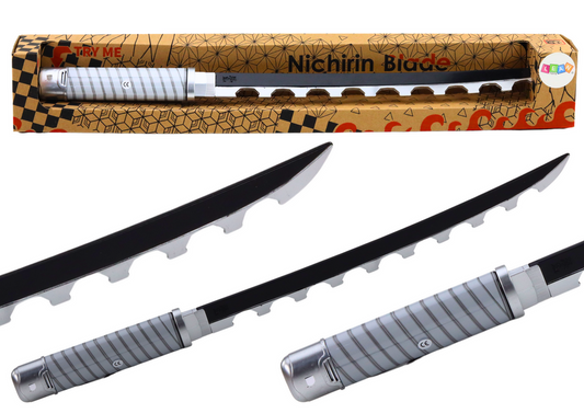 Espada samurai Nichirin preta som